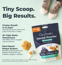 Oxyfresh Advanced Pumpkin Flavored Plaque Removal Dog & Cat Dental Supplement Powder, 2.29-oz bag slide 2 of 9