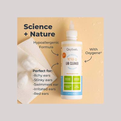 Show full view: Oxyfresh Advanced Sensitive & Sting Free Cat & Dog Ear Cleaning Solution, 8-fl oz bottle slide 4 of 12
