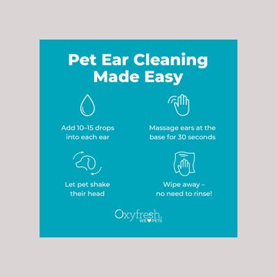 Show full view: Oxyfresh Advanced Sensitive & Sting Free Cat & Dog Ear Cleaning Solution, 8-fl oz bottle slide 8 of 12