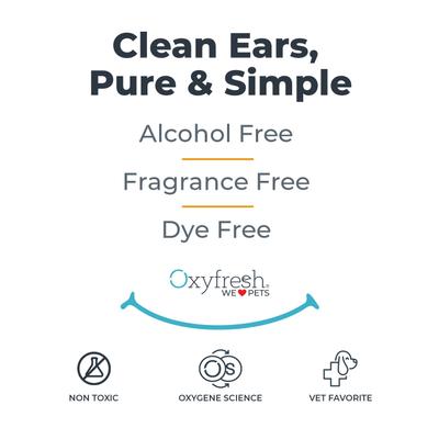 Show full view: Oxyfresh Advanced Sensitive & Sting Free Cat & Dog Ear Cleaning Solution, 8-fl oz bottle slide 9 of 12