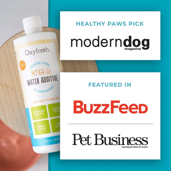 Show full view: Oxyfresh Premium Pet Care Solution Cat & Dog Dental Water Additive, 1-gal bottle slide 6 of 12