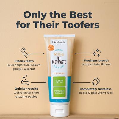 Show full view: Oxyfresh Premium Vet Formulated Plaque & Tartar Cat & Dog Toothpaste, 4-fl oz bottle slide 3 of 13