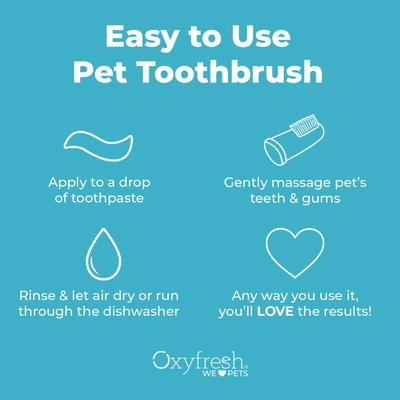 Show full view: Oxyfresh Super Soft BPA-Free Silicone Dog & Cat Finger Brush, 6 count slide 5 of 10