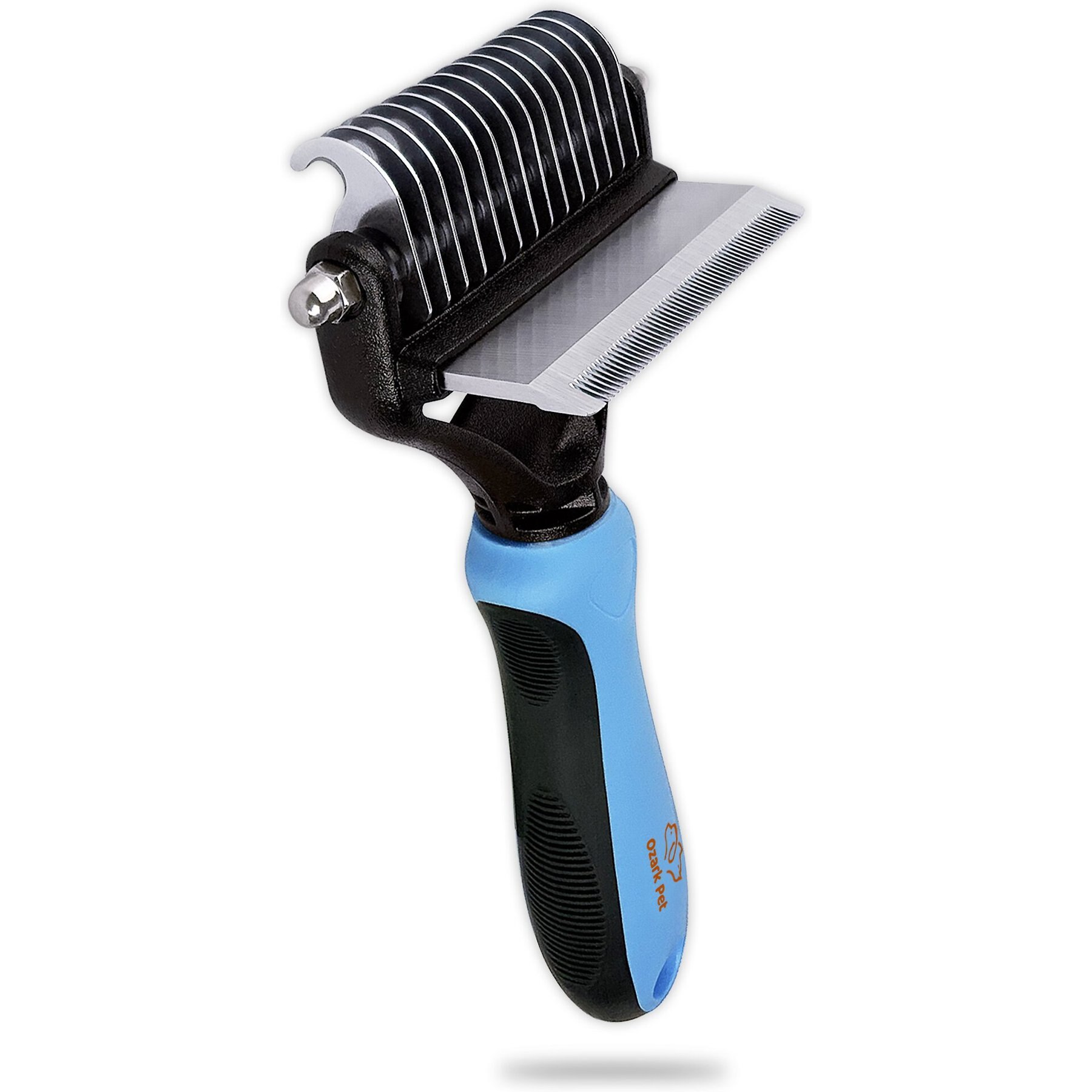 Ozark Pet Dog & Cat Brush, Blue, Large