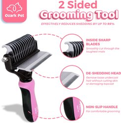 Ozark Pet Dog & Cat Brush, Pink, Large slide 2 of 8