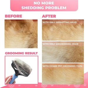 Ozark Pet Dog & Cat Brush, Pink, Large