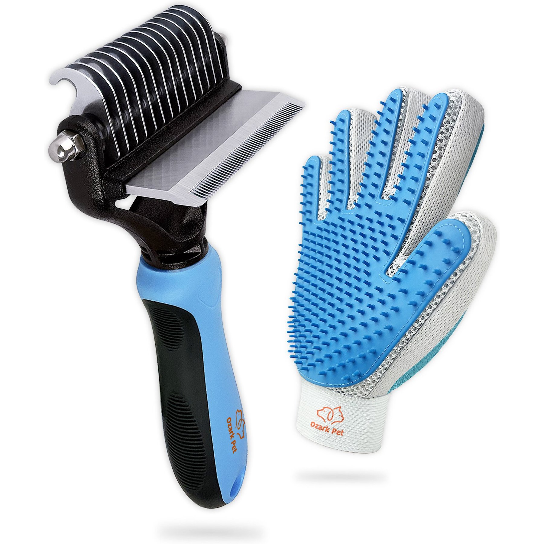 Ozark Pet Dog & Cat Grooming Kit, Blue, Small