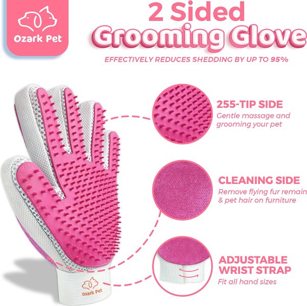 Show full view: Ozark Pet Dog & Cat Grooming Kit, Pink, Small slide 3 of 7
