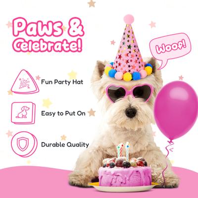 Show full view: Pacific Pups Rescue Dog Birthday Party Set, Pink Stars, Medium slide 5 of 9