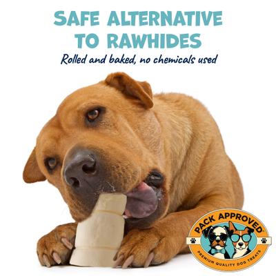 Show full view: Pack Approved Beef Cheek Rolls 6-inch Natural Dog Chew Treats, 4 count slide 5 of 9