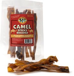 Pack Approved Camel Braids 6-inch Natural Dog Chew Treats, 10 count