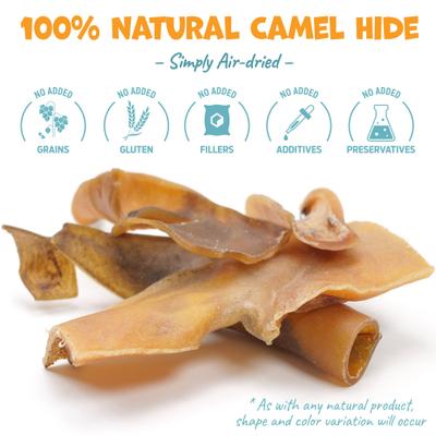 Show full view: Pack Approved Camel Sticks 6-inch Natural Dog Chew Treats, 4 count slide 3 of 9