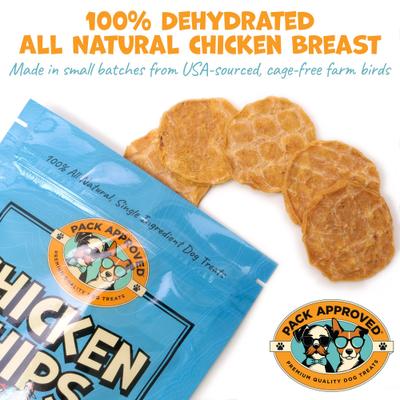 Show full view: Pack Approved Chicken Chips Dehydrated Dog Treats, 12-oz bag slide 6 of 9
