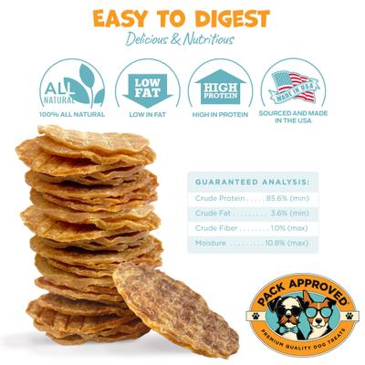 Show full view: Pack Approved Chicken Chips Dehydrated Dog Treats, 12-oz bag slide 4 of 9