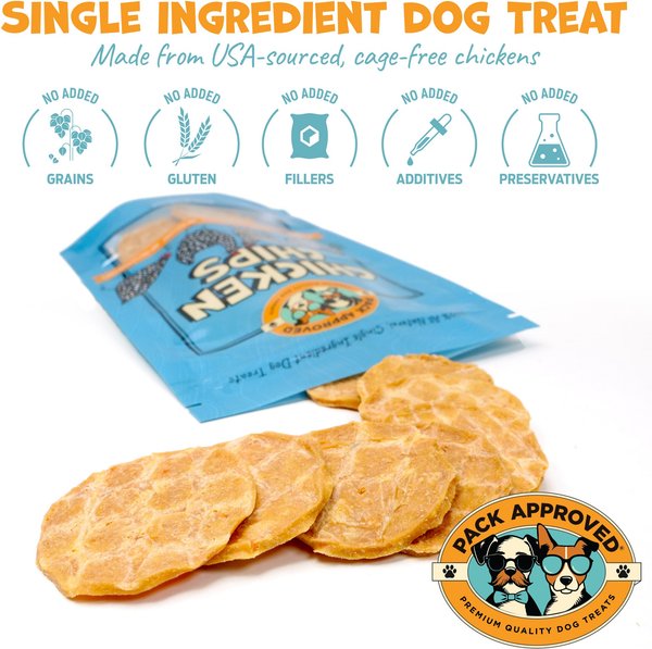 Pack Approved Mini Chicken Sticks Dehydrated Dog Treats, 3-oz