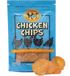 Pack Approved Chicken Chips Dehydrated Dog Treats, 4-oz bag