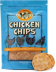 Pack Approved Chicken Chips Dehydrated Dog Treats, 4-oz bag