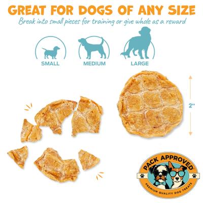 Show full view: Pack Approved Chicken Chips Dehydrated Dog Treats, 4-oz bag slide 5 of 9