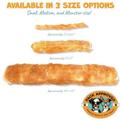 Show full view: Pack Approved Chicken Rawhide Natural Dog Chew Treats, 2 count slide 6 of 8