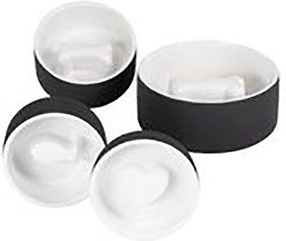 Show full view: PAIKKA Slow Feed Ceramic Dog & Cat Bowl, Black, 3.13-cup slide 4 of 5