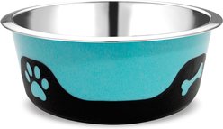 Palz&Co ThermoCool Insulated Stainless Steel Dog & Cat Bowl, Blue, 32-oz