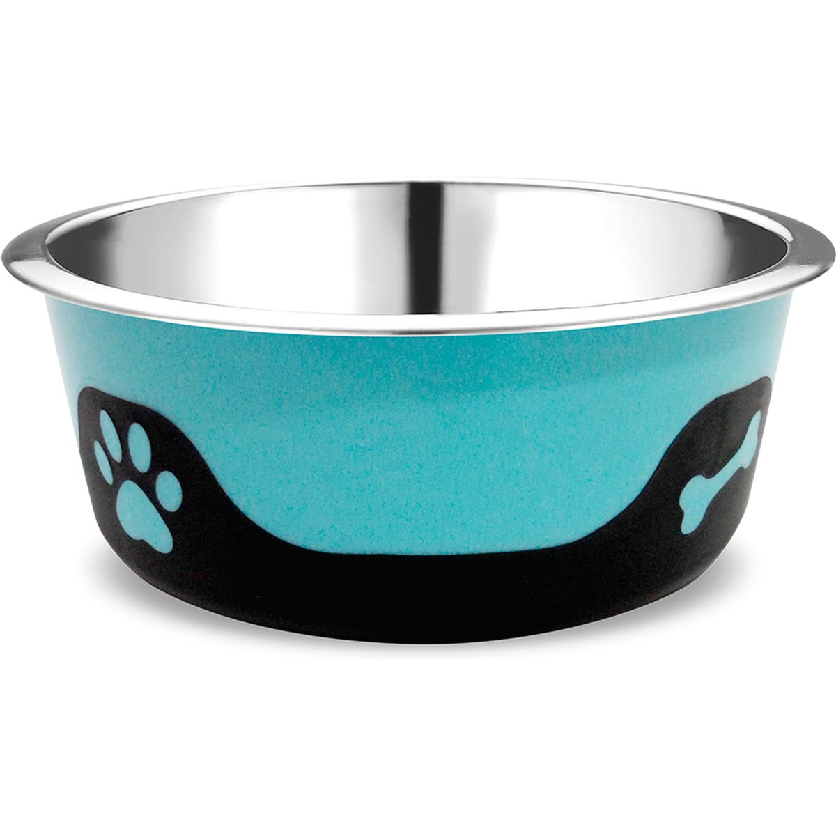 Palz&Co ThermoCool Insulated Stainless Steel Dog & Cat Bowl, Blue, 32-oz