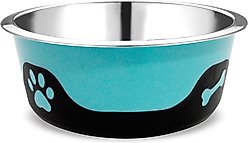 Palz&Co ThermoCool Insulated Stainless Steel Dog & Cat Bowl, Blue, 64-oz