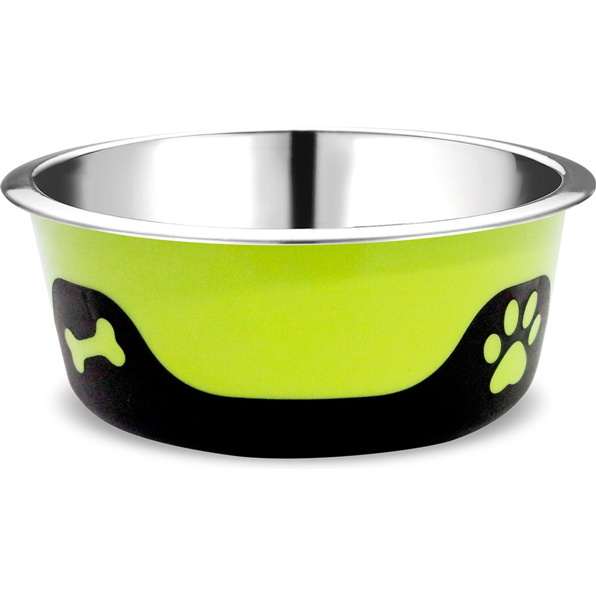 Palz&Co ThermoCool Insulated Stainless Steel Dog & Cat Bowl, Green, 32-oz