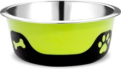 Palz&Co ThermoCool Insulated Stainless Steel Dog & Cat Bowl, Green, 64-oz