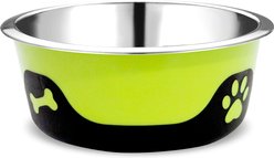 Palz&Co ThermoCool Insulated Stainless Steel Dog & Cat Bowl, Green, 8-oz