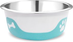 Palz&Co ThermoCool Insulated Stainless Steel Dog & Cat Bowl, Light Blue, 64-oz