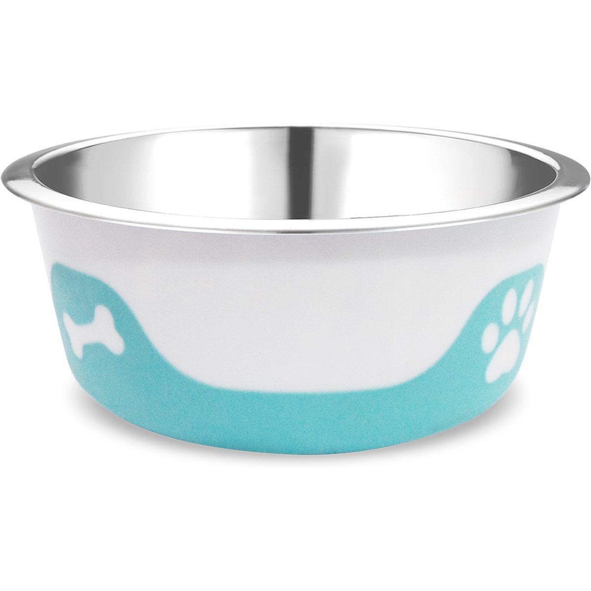 Palz&Co ThermoCool Insulated Stainless Steel Dog & Cat Bowl, Light Blue, 64-oz