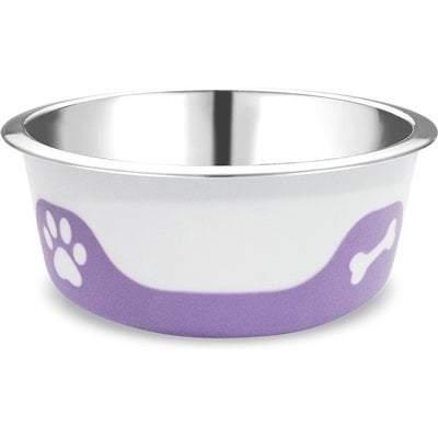 Palz&Co Palz&Co ThermoCool Insulated Stainless Steel Dog & Cat Bowl, Light Purple, 32-oz