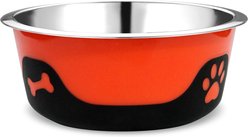 Palz&Co ThermoCool Insulated Stainless Steel Dog & Cat Bowl, Orange, 64-oz