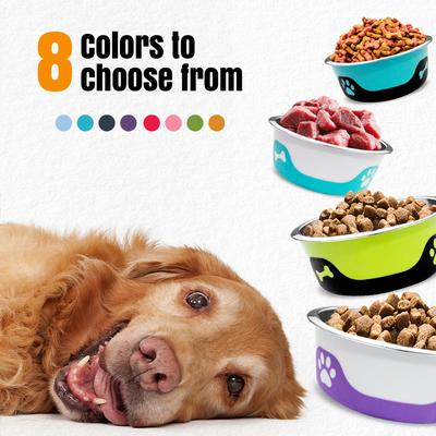 Show full view: Palz&Co ThermoCool Insulated Stainless Steel Dog & Cat Bowl, Orange, 64-oz slide 7 of 8