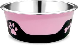 Palz&Co ThermoCool Insulated Stainless Steel Dog & Cat Bowl, Pink, 64-oz