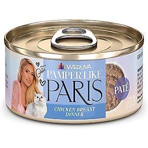 Pamper Like Paris Chicken Breast Dinner Grain-Free Pate Wet Cat Food, 2.47-oz can, case of 12