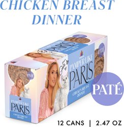 Pamper Like Paris Chicken Breast Dinner Grain-Free Pate Wet Cat Food, 2.47-oz can, case of 12 slide 2 of 9