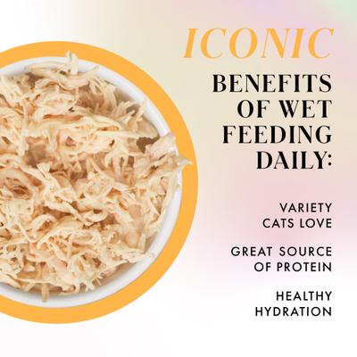 Show full view: Pamper Like Paris Chicken Breast Dinner Grain-Free Shredded Wet Cat Food, 2.47-oz can, case of 12 slide 4 of 11