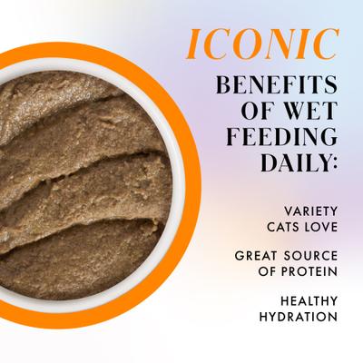 Show full view: Pamper Like Paris Chicken & Salmon Dinner Grain-Free Pate Wet Cat Food, 2.47-oz can, case of 12 slide 4 of 10