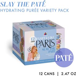 Pamper Like Paris Slay The Pate Variety Pack Grain-Free Wet Cat Food, 2.47-oz can, case of 12 slide 2 of 8
