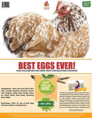 Show full view: Pampered Chicken Mama Best Eggs Ever Poultry Nesting Box Herbs, 10-oz bag slide 7 of 9