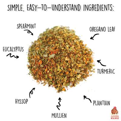 Show full view: Pampered Chicken Mama BreatheRight Poultry Nesting Box & Coop Herbs, 10-oz bag slide 4 of 5