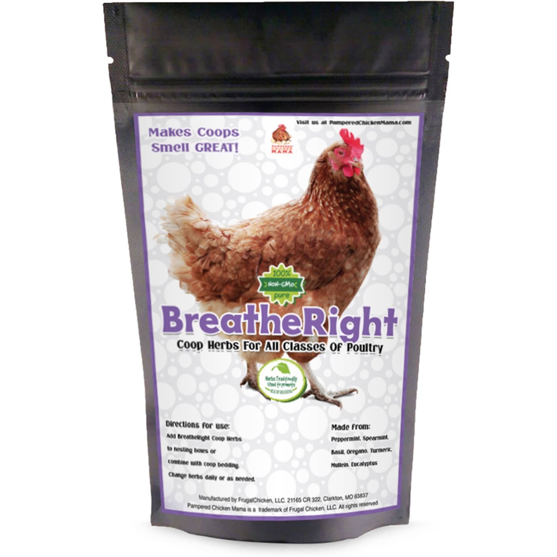 Pampered Chicken Mama BreatheRight Poultry Nesting Box & Coop Herbs, 4-lb bag