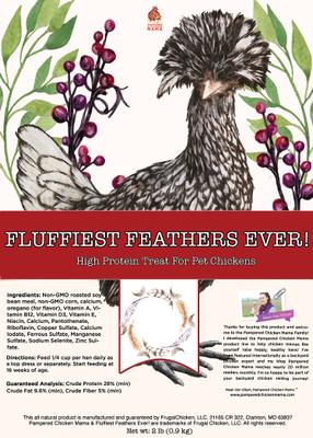Show full view: Pampered Chicken Mama Fluffiest Feathers Ever! Chicken Feed, 2-lb bag slide 6 of 8