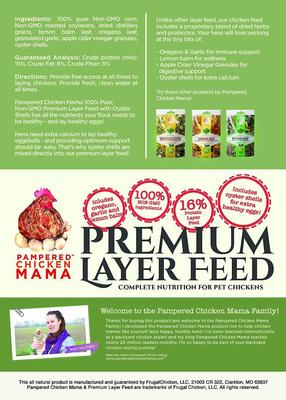Show full view: Pampered Chicken Mama Layer Feed Chicken Feed, 10-lb bag slide 5 of 8
