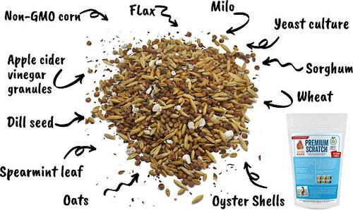 Show full view: Pampered Chicken Mama Scratch Chicken Feed, 2.5-lb bag slide 4 of 9