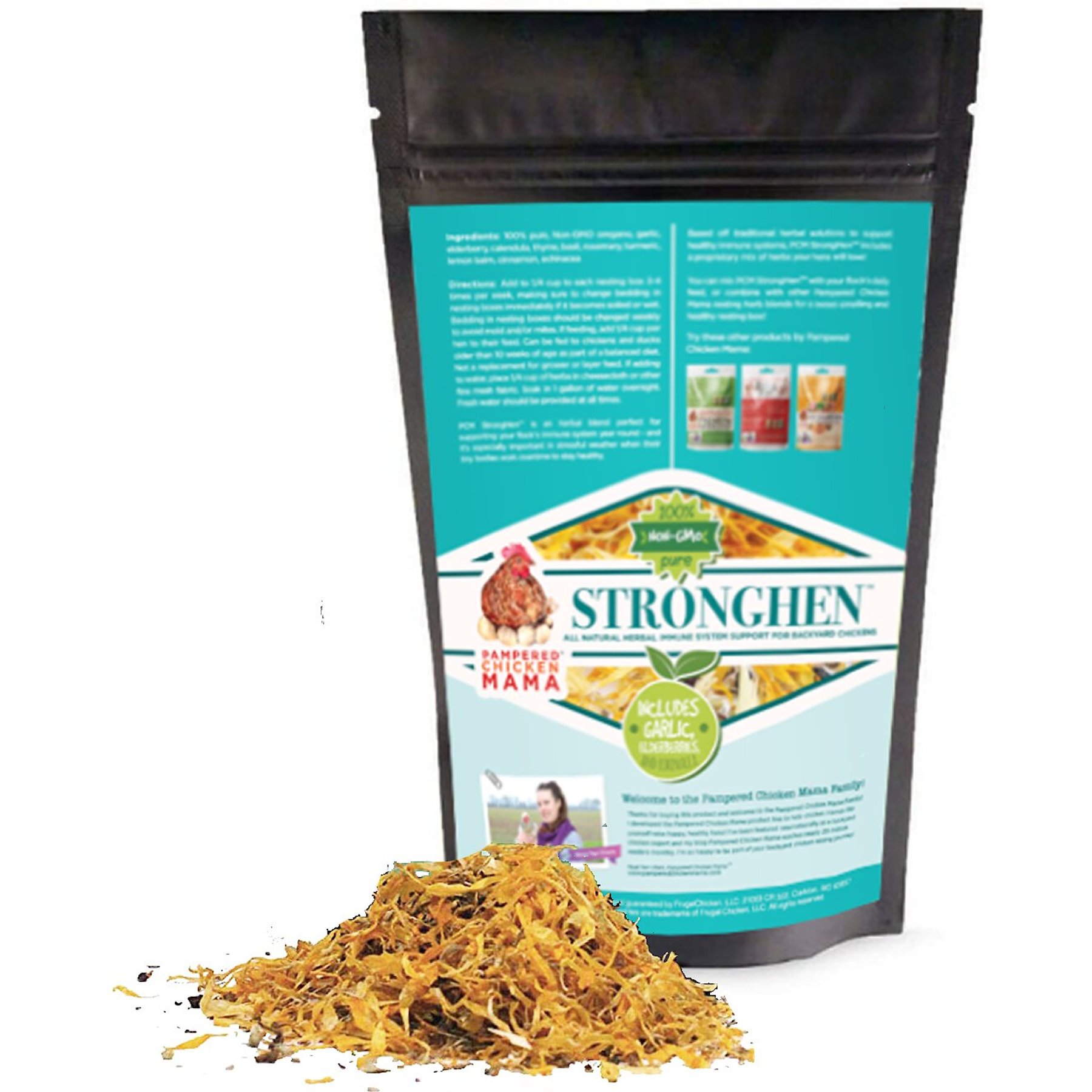 Pampered Chicken Mama StrongHen Poultry Nesting Box & Coop Herbs, 10-oz bag