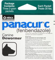 Panacur C Canine Dewormer, 2-g, 3 count
