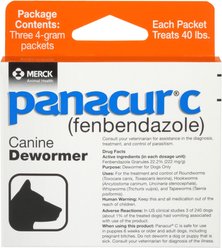 Panacur C Canine Dewormer, 4-g, 3 count